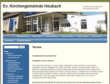 Tablet Screenshot of kirche-heubach.de